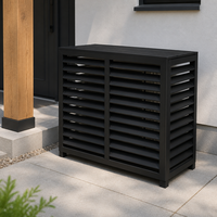 Cache-climatiseur en aluminium sur mesure, disponible en version OEM, pour extérieur, avec revêtement anti-rouille par poudrage, pour pompe à chaleur.