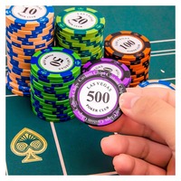 Cadeaux Krell Jetons de poker en argile céramique de casino 14g de haute qualité personnalisés, jeu de jetons de poker pas cher