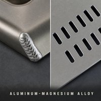 Plaque de protection de réservoir de carburant en alliage d'aluminium et de magnésium renforcé FK de 8 mm pour Nissan Patrol Y61/Y62 Armada SILVERY
