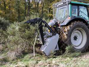 Broyeur forestier pour <span class=keywords><strong>tracteur</strong></span>, attache 3 points, broyeur à tambour monté pour le défrichement et la coupe de broussailles - Product Image 5