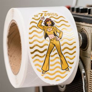 Adhesive <b>Waterproof</b> Poly Product <b>Label</b> Stickers Custom Gold Foil Supplement <b>Labels</b> - Product Image 3