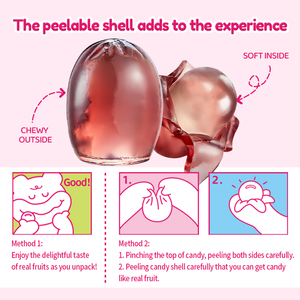 Gomitas Kooday con Sabor a Fruta Pelable, Jugo de Fruta Real, Caramelo Suave con Sabor a Uva - Product Image 4