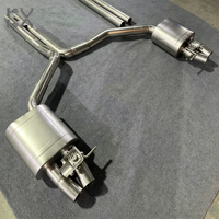 Système d'échappement en acier inoxydable 304 pour Audi S6 S7 RS6 RS7 A8 S8 C7 4.0 TFSI, épaisseur 1,5 mm, garantie 3 ans