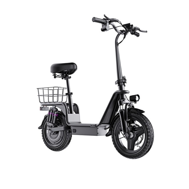 Electric Scooter Moped Mobility Foldable Removable Lithium Battery 25-35km Range 18km/h Max Speed High-Carbon Steel Lightweight