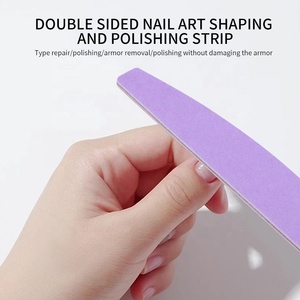 Colorato di corrispondenza striscia di sabbia per unghie Double-face strumento di riparazione per unghie unghie all'ingrosso - Product Image 4