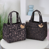 Tas Tote Wanita Warna Solid Motif Kartun dengan Bukaan Terbuka, Tas Kanvas Lucu, Tas Tangan Stylish untuk Belanja Sehari-hari dan Santai