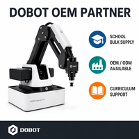Kit Robot STEM Magician Lite avec Vision IA, Moteur, Pince, Ventouse et Capteurs de Sécurité DC 12V pour l'Automatisation Pédagogique K12
