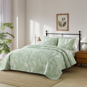 Moda Impreso Microfibra Poliéster Quitted 3PCs Colcha conjuntos Bedcoverlets - Product Image 2