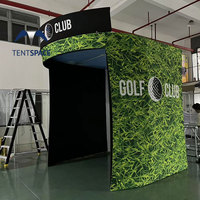 Nouveau boîtier de simulateur de golf pour un usage domestique entraînement intérieur golf sport pratique boîtier de golf avec écran de frappe