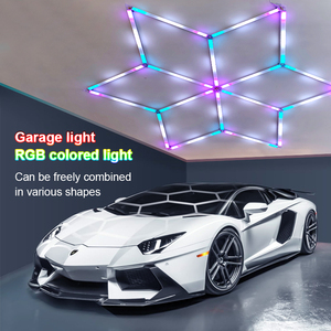 Sistema de Iluminación LED Hexagonal para Lavado de Autos, Iluminación LED Tipo Panal para Taller, Sistema de Iluminación para Techo de Garaje, Detallado de Autos y Reparación de Vehículos - Product Image 2