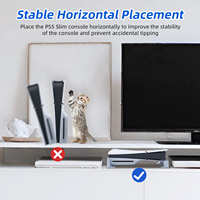 Support de base horizontal PGTECH pour PS5 Slim, compatible avec les consoles PS5 Pro Digital et Disc Edition