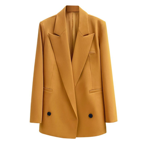 <span class=keywords><strong>Blazer</strong></span> da Donna <span class=keywords><strong>in</strong></span> Maglia Pettinata Antirughe, Scollo a V, Maniche Lunghe, Senza Bottoni, Tinta Unita, Produzione Diretta - Product Image 1