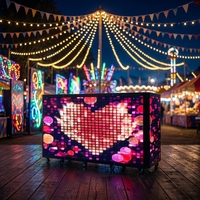 Cabine DJ pliable GOB LED pour scène intérieure et extérieure, idéale pour les soirées en club, les mariages et les événements DJ