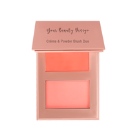 Cosmétiques de maquillage en poudre pour femmes, marque privée, blush mat naturel, blush rose pour les joues, palette de blush pêche