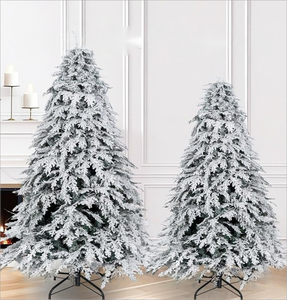 <span class=keywords><strong>Sapin</strong></span> de Noël floqué blanc, luxueux <span class=keywords><strong>sapin</strong></span> de Noël en <span class=keywords><strong>sapin</strong></span> de cyprès dense et enneigé, décoration de Noël, arbre nu. - Product Image 2