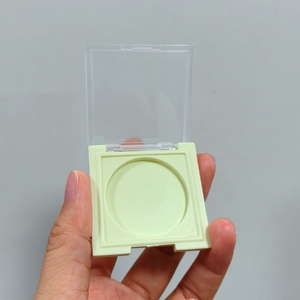 Chic Round Eco-Friendly Replenishable Makeup Powder <b>Compact</b> Equipped With Inner <b>Mirror</b> ABS Cosmetic Box - Product Image 6