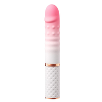 Consolador de máquina sexual telescópico de empuje completamente automático, Juguetes sexuales Vibradores para adultos para mujeres