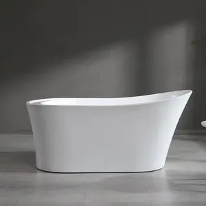 Guangzhou fibre de verre nouveau design baignoire victorienne 150cm en forme de corps baignoire surface solide baignoire baignoire pour personnes de grande taille