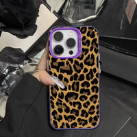 Coque de téléphone en TPU étanche IMD pour femmes, motif léopard sauvage, sexy, vente en gros, pour iPhone 17 16 15 14 13 12 11 Pro Max