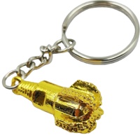 Porte-clés personnalisé en forme de trépan PDC 3D pour l'industrie pétrolière, porte-clés en forme de trépan de forage