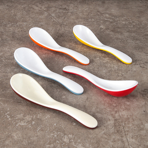 Biểu Tượng Tùy Chỉnh Không Thể Phá Vỡ Cucharas Đồ Ăn Melamine Muỗng Nhỏ Ramen Súp Phục Vụ Muỗng - Product Image 3