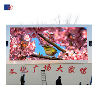 Panneau d'affichage mobile LED extérieur P10 P8 P6 P5 P4 P3, mur vidéo, taille personnalisée, luminosité 6000 CD, 16:9, CE ROHS FCC