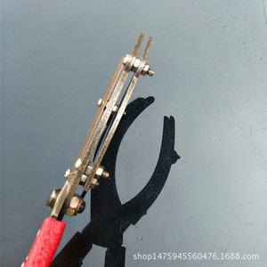 กรรไกรตัดเปลือกต้นไม้สแตนเลส ยี่ห้อ Tan San Shuang Pian ด้ามจับสีแดง ใบมีดยาว 100 มม. สำหรับการลอกเปลือกและตัดวงแหวน - Product Image 4