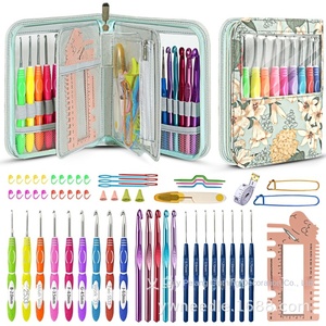 Mejore su experiencia <span class=keywords><strong>de</strong></span> <span class=keywords><strong>ganchillo</strong></span> tejido a mano DIY, bolsa <span class=keywords><strong>de</strong></span> lirio <span class=keywords><strong>de</strong></span> dos tonos, accesorios <span class=keywords><strong>de</strong></span> mango <span class=keywords><strong>de</strong></span> plástico suave, Kit <span class=keywords><strong>de</strong></span> bordado, almacenamiento - Product Image 2