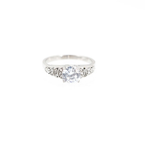Anello in Acciaio Inossidabile - Classico Anello Nuziale con Diamante per Uomo e Donna Gioielli in Oro 18k con Funzione Anti-sfilacciamento - Product Image 5