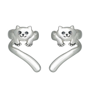 Orecchini Vintage a Forma di Orso e Gatto per Donne, Gioielli Creativi a Tema Animale - Product Image 3