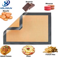 Tapis de cuisson flexible réutilisable de 5mm antiadhésif perforé Eclair Macaron Tapis de cuisson rectangulaire en silicone liquide Tampons résistants à la chaleur