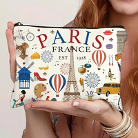 Pochette de voyage personnalisée pour femmes, en toile de coton, avec logo imprimé, pour cosmétiques, vente en gros, organisateur de toilette en vrac