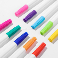 Nouveau marqueur de tableau blanc effaçable écologique chaud ensemble marqueur de craie certifié à l'encre noire pour une utilisation scolaire en plastique