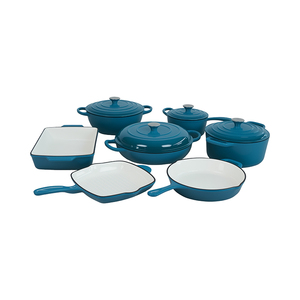 Batterie de cuisine <span class=keywords><strong>en</strong></span> vente <span class=keywords><strong>en</strong></span> gros Marmite <span class=keywords><strong>en</strong></span> <span class=keywords><strong>fonte</strong></span> à induction rouge Casserole <span class=keywords><strong>en</strong></span> <span class=keywords><strong>fonte</strong></span> <span class=keywords><strong>émaillée</strong></span> antiadhésive pour le <span class=keywords><strong>four</strong></span> Sets de marmites - Product Image 1