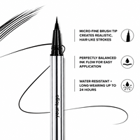Crayon à sourcils liquide naturel anti-transpiration, double embout, longue tenue, marque privée