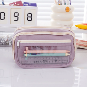 Vendita calda grande capacità creativa di colore solido scuola astuccio astuccio astuccio penne Creative astuccio - Product Image 6