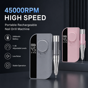 Portable Cordless <b>Nail</b> Drill 0-45000 Rpm Brushless Motor Manicure Pedicure Electric <b>Nail</b> Grinder for Salon and Home Use - Product Image 4