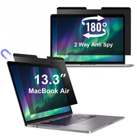 Magnetik 2 Arah 180 °   Pelindung Layar Privasi untuk MacBook Air 13.3 Inch 2018-2021 M1 A1932/A2337/A2289/A2251/A2338/A2179 Film