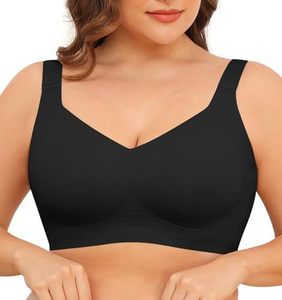 Soutien-gorge T-shirt sans armatures pour femme, sans coutures, respirant, fin, push-up, confortable, doux, couvrant intégralement - Product Image 3