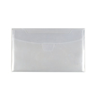 Bolsa de Documentos Transparente de PVC con Logotipo Personalizado, Tamaño A7, Horizontal/Vertical, para Facturas y Recibos, con Inserto en Forma de U