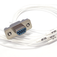 J30J-9TJL du marché direct du fabricant Connecteur rectangulaire mâle à 9 broches D-Sub Micro-D Fil de contact en aluminium à contact en laiton IP67