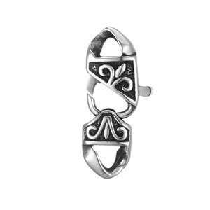 หัวเข็มขัดเครื่องประดับสแตนเลส รูปทรงต่างๆ ขัดเงา สำหรับทำสร้อยข้อมือ CA055 - Product Image 3