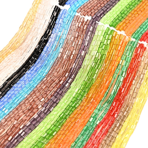 สร้อยข้อมือลูกปัดแก้วขนาดเล็กทรงสี่เหลี่ยมใช้ประดับคริสตัลแบบ DIY สำหรับลูกปัดโคมไฟและแก้ว - Product Image 1