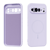 Étui de téléphone portable en silicone liquide pour Google Pixel 9 Pro/9/9A/10A, coque de protection magnétique antichoc pour téléphone