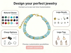 Bracelet en pierres naturelles bohèmes pour la guérison métaphysique, bijoux en acier inoxydable pour les promotions de la fête des mères - Product Image 2