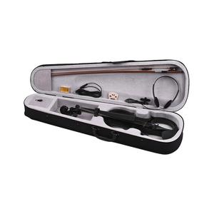 Violon électrique d'ébène avec nœud, instrument de musique, 4/4, vente en gros - Product Image 1