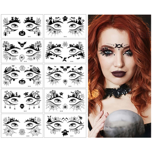 Adesivi per <span class=keywords><strong>Tatuaggi</strong></span> Temporanei Shinein, Effetto Olografico, Simboli Cyberpunk, Iridescenti, <span class=keywords><strong>Arcobaleno</strong></span>, per Cosplay e Makeup - Product Image 4