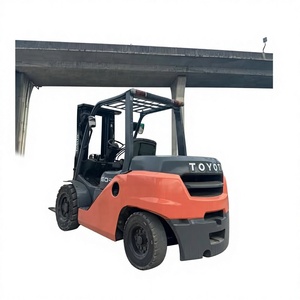 Toyo FD50N Diesel <b>Forklift</b> 3 Stage Mast Pneumatic Tire with Hydraulic Side Shifter & TCM Engine - Product Image 1