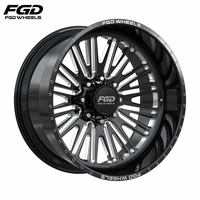 Jantes Deep Dish Polies 22X12 24X14 24X12 26X14 26x16 28X16 8x170 8x180 8x6.5 6x5.5 5x5.5 6x139.7 pour RAM GMC Sierra1500/2500/3500