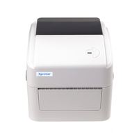 Printer Thermal Tanpa Tinta Xprinter XP-420B/460B Desktop 4x6 untuk Label Pengiriman, Koneksi USB, Warna Putih Hitam, Printer Alamat dan Waybill